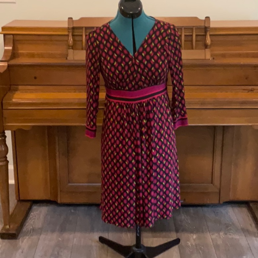 Women’s London Times Print Dress Size 8p